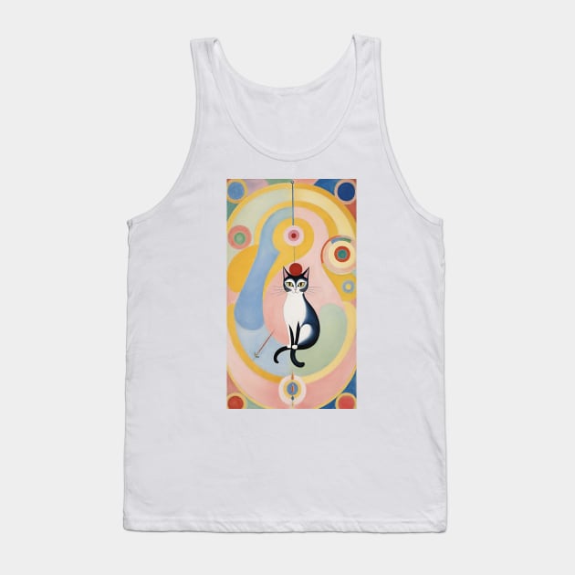 Hilma af Klint's Whimsical Felines Tank Top by FridaBubble